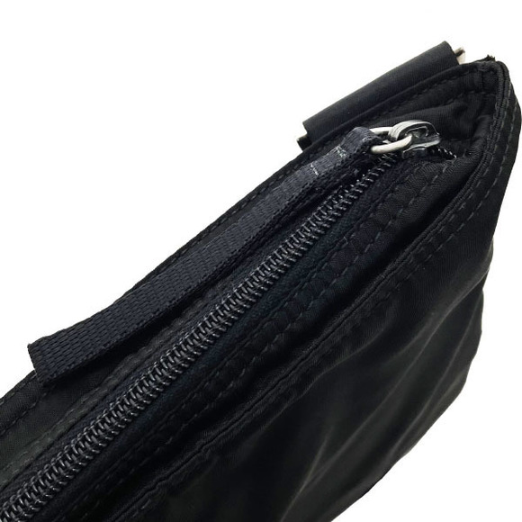 Prada Triangle Nylon Black Messenger Bag - Picture 4 of 7